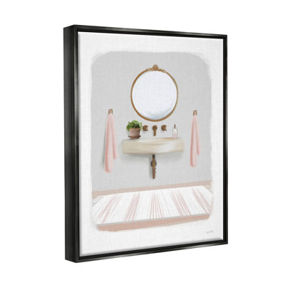 Scène de giclée de la salle de bain Cozy