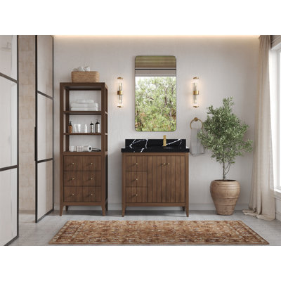 Meuble-lavabo simple 36 po avec plateau Atlanta