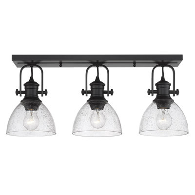 Bales Glass Semi Flush Mount