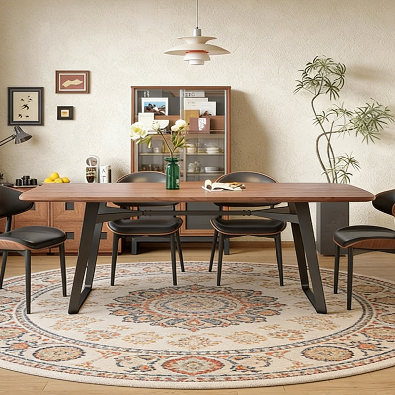 Table de salle à manger rectangulaire à usage domestique, H 29,53 po x L 70,87 po x l 35,43 po