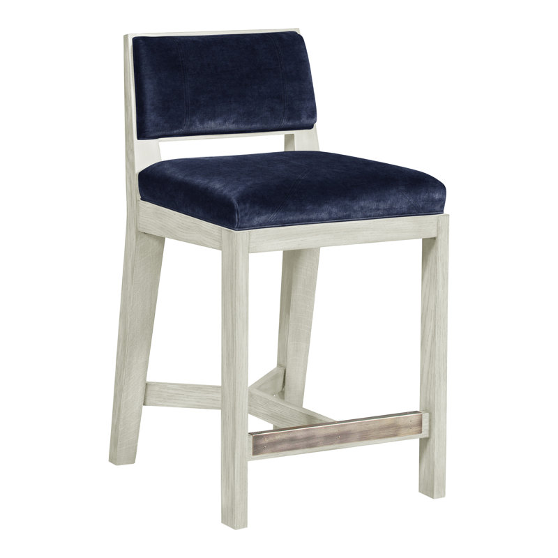 Thom Filicia Solid Wood 26.5" Counter Stool, Nadia Eclipse, Navajo