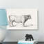Standing Bull by Jean Bernard - Wrapped Canvas Drawing - Wrapped Canvas-55318941