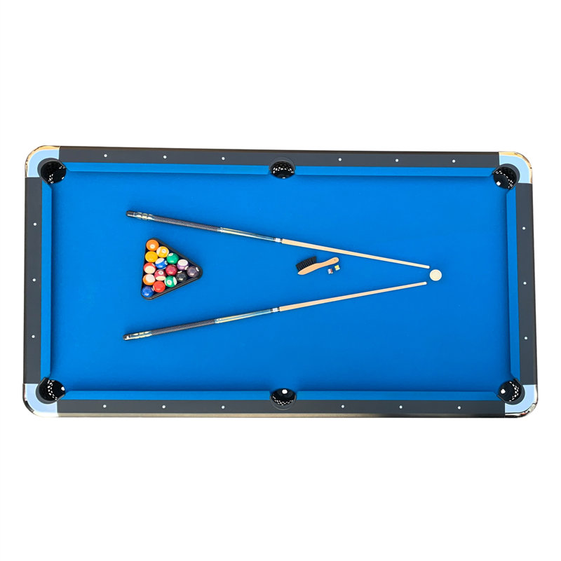 Orion 8-Foot Black and Blue MDF Tournament Billiard Table