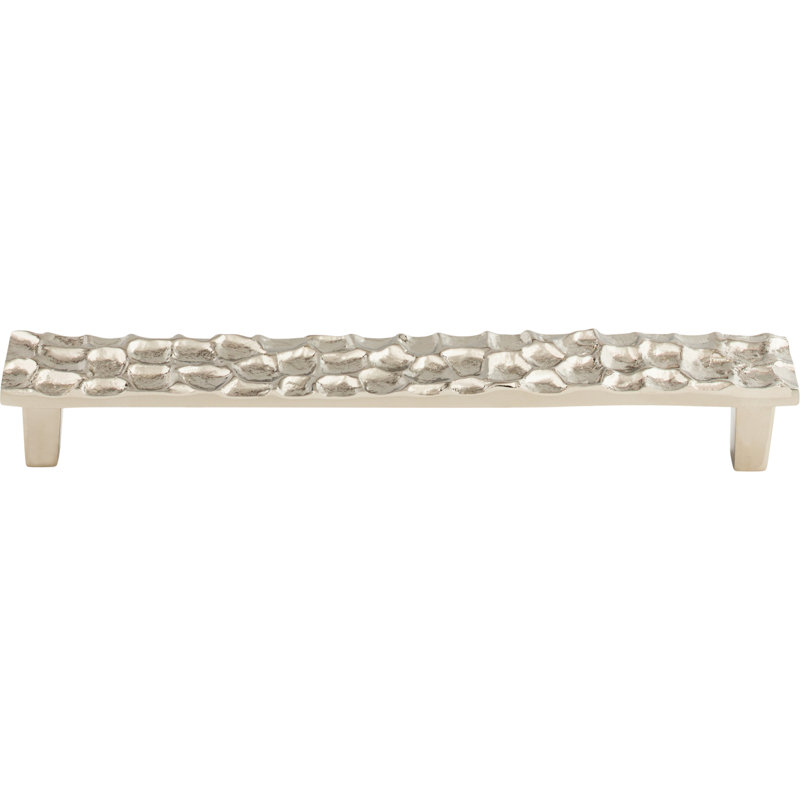Cobblestone Bar Pull, Polished Nickel, 7 9/16" Center to Center