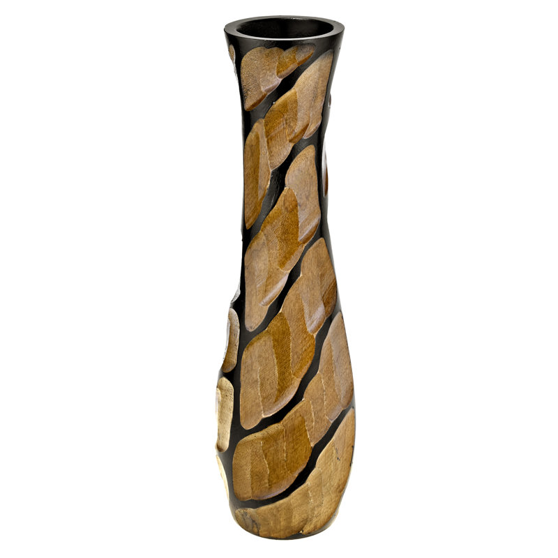 Athanasia Handmade Wood Table Vase