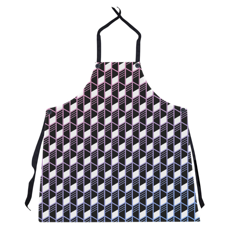 Bib Apron, Pink/Blue
