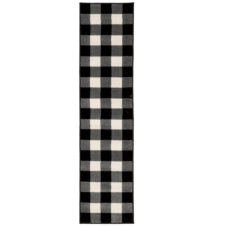 Tapis noir / ivoire Schoffer