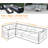 Heavy-Duty  L-Shaped Outdoor Couch Cover