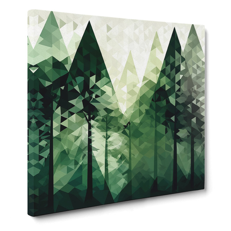 Forest Graphic No.4 - No Frame Print, 50cm H x 50cm W x 3cm D