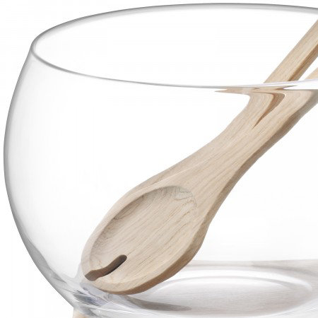 Serve Glass Salad Bowl