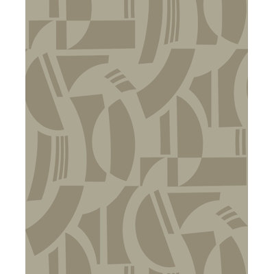 Carter Geometric Flock Wallpaper