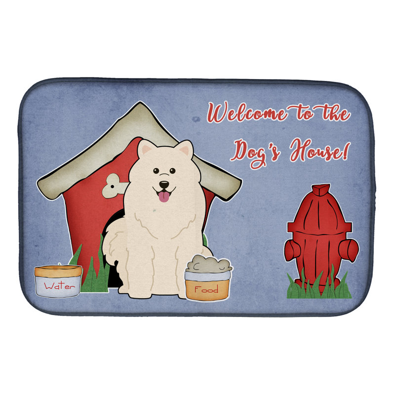 Tapis de séchage samoyède dog house