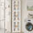 White 3-Tier Corner Storage Bins Stackable Multipurpose Storage Organiser Cabinet