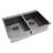 Modern Rectangular Stainless Steel Double Bowl Drop In Kitchen Sink With Drainage Grids-103564972