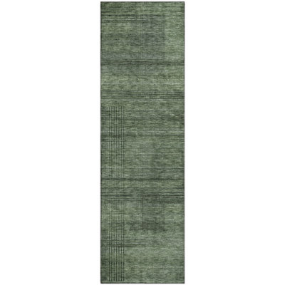 Premium Machine Washable Prisco Olive Rug