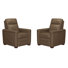Ensemble de deux fauteuils inclinables manuels