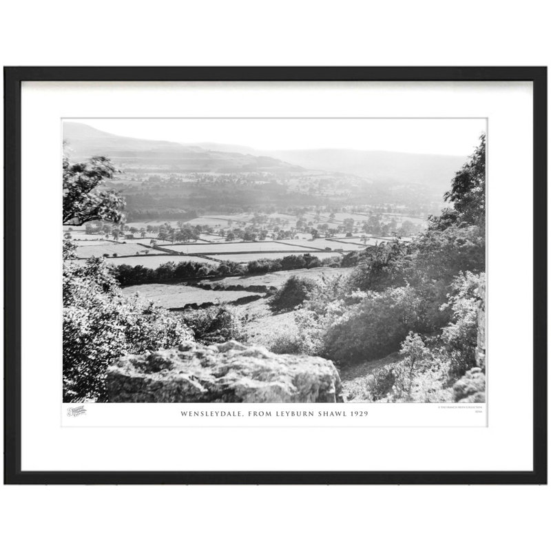 Wensleydale, From Leyburn Shawl 1929 by Francis Frith - Single Picture Frame Print, 60cm H x 80cm W x 2.3cm D