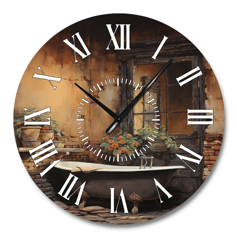 Horloge murale pour salle de bain, Grand