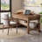 Brown Rectangular Solid Wood with 2 drawers desk