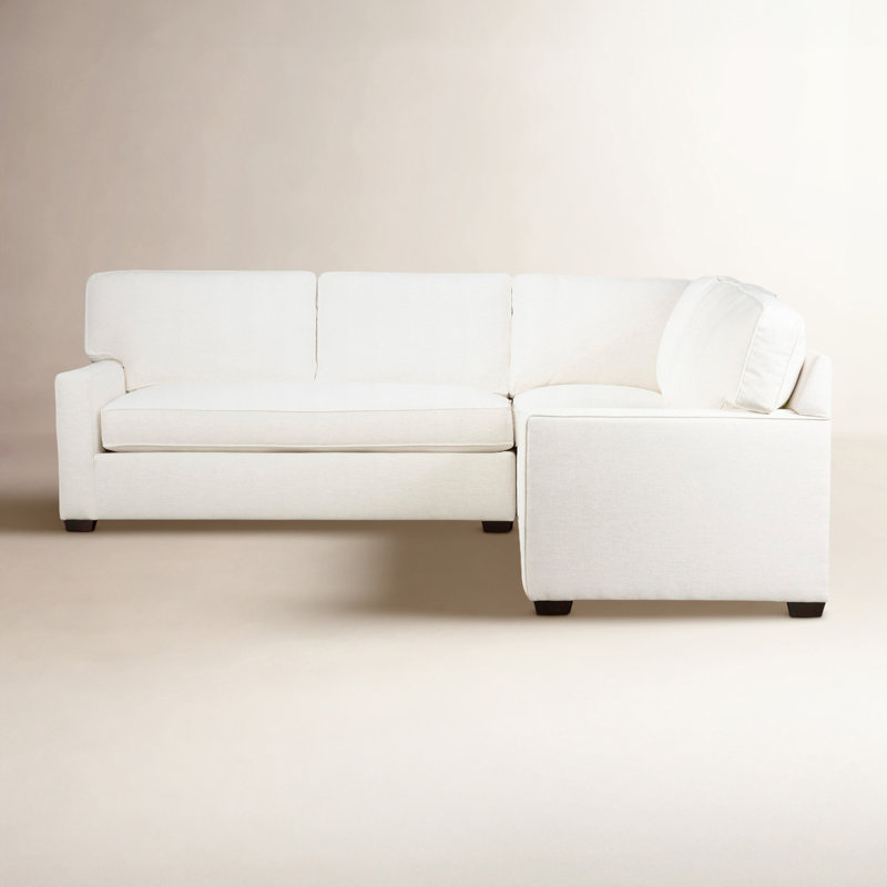 Canapé modulaire 3 pièces Taylor, Chenille Nompton Snow Crypton®