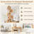 5-Tier S-Shaped Bookcase w/ 5 Open Cubes Geometric Corner Display Shelf-1308877755