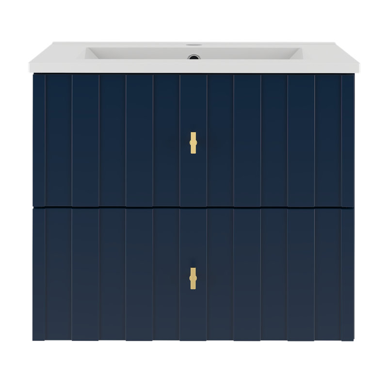 Annemien 61mm Single Bathroom Vanity with Drop In Ceramic Basin