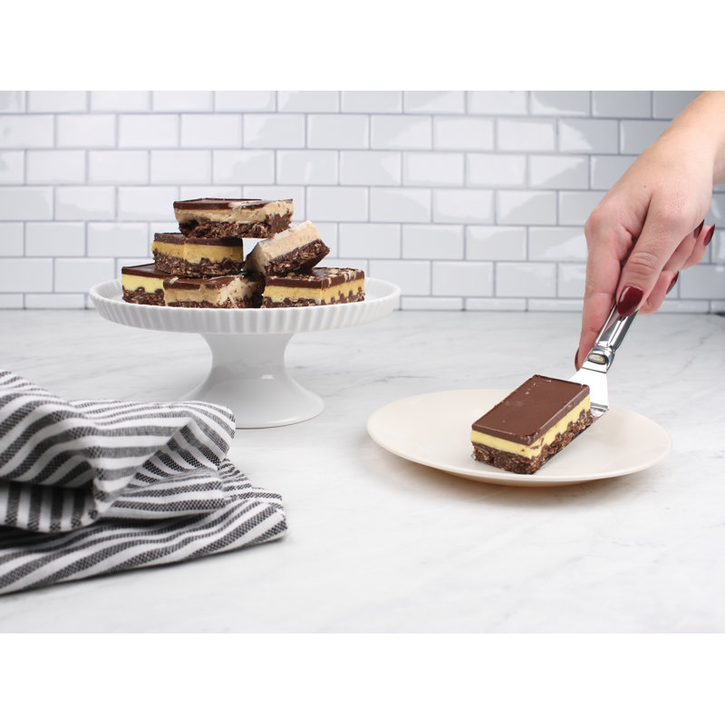 Stainless Steel Brownie Spatula with Slotted Blade