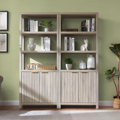 Bibliothèque de rangement Nicolee H 71 po (ensemble de 2)