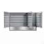 48 po X P 32 po H Grande armoire à pharmacie rectangulaire encastrée ou à fixation en surface en aluminium argenté avec miroir (armoire)