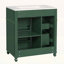 Meuble-lavabo de salle de bain avec lavabo en céramique de 30 po et rangement intérieur pour un rangement efficace-730434440