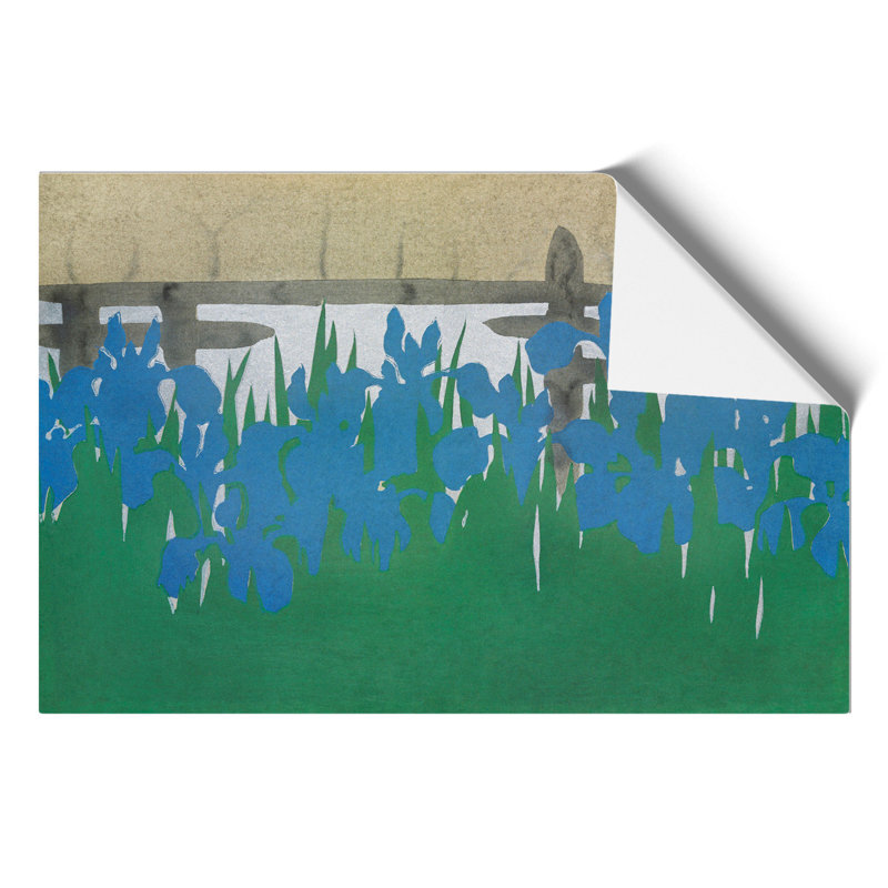 Irises by Kamisaka Sekka - Frameless Print, 42cm H x 59cm W x 0.1cm D