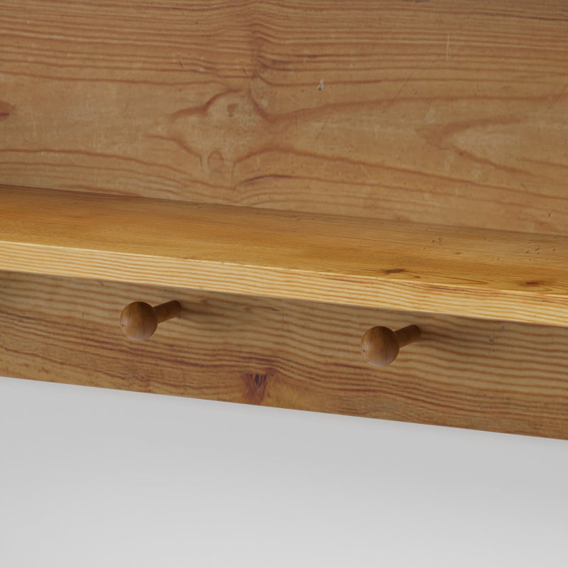 39.4" Wall-Mounted Cabinet For Kitchen, Natural