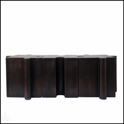 2-Piece Artistic Puzzle Table Set, Modular MGO Side Tables with Interlocking Design (1 Convex & 1 Concave), 200lb Capacity for Indoor & Outdoor