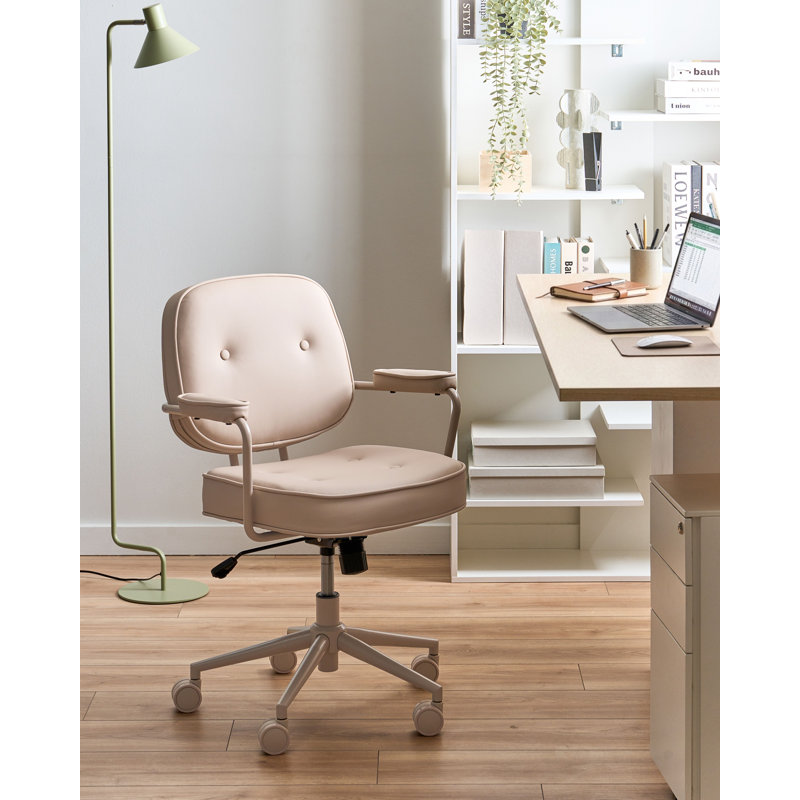 George Oliver Burrowes Office Chair, Beige, Beige