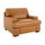 Ensemble de canapé et fauteuil d'appoint en cuir véritable Sasakwa - Collection moderne de canapé 2 pièces pour le salon