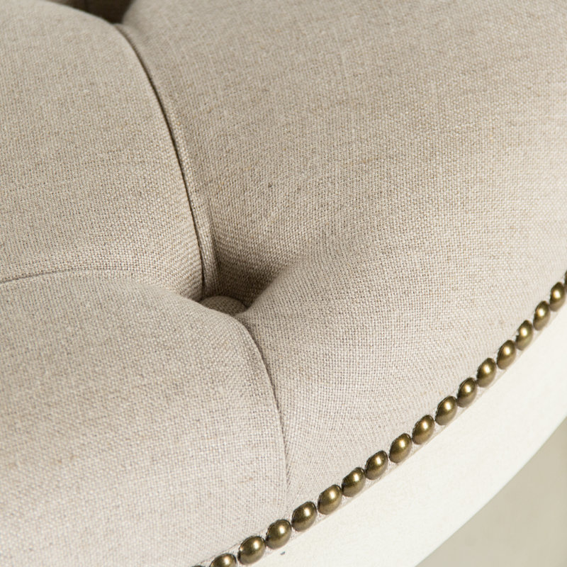 Tammy Upholstered Ottoman, Gray