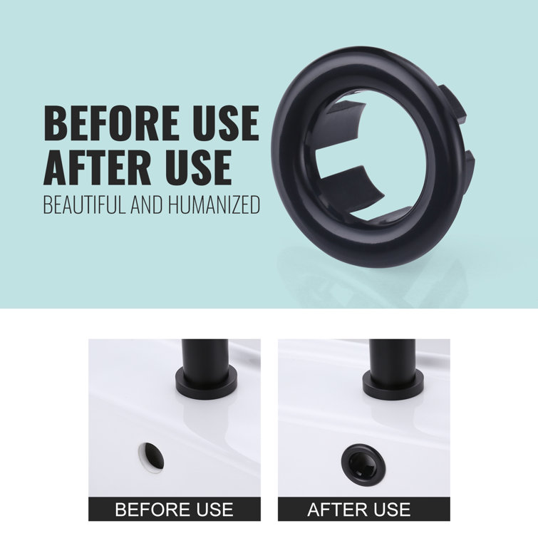 4PCS Bathroom Sink Overflow Ring & Vanity Sink Overflow Cover Bathroom Sink Over