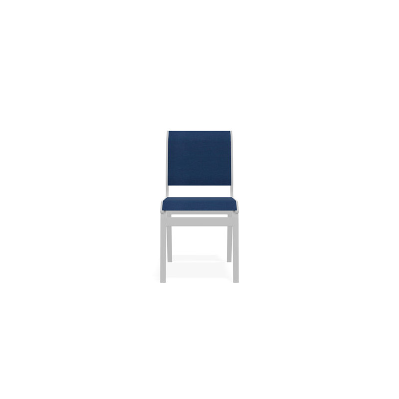 Chaise sans accoudoirs Aruba II, Blanc, Cobalt 35D Sunbrella®