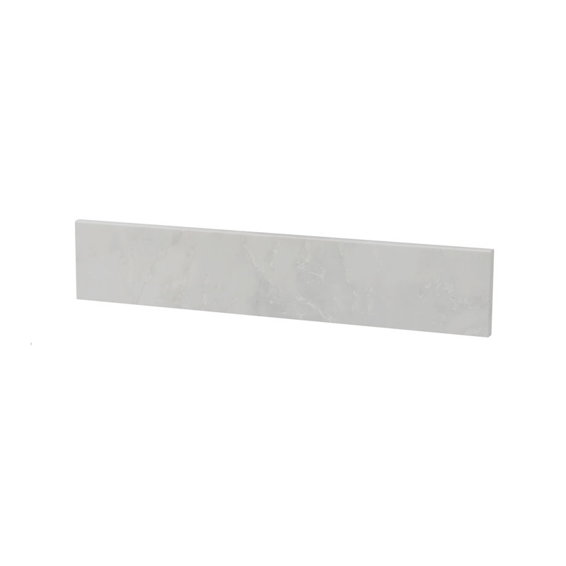 Éclaboussure latérale en marbre blanc de 21,25 po pour comptoir de meuble-lavabo