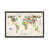 Toile encadrée de bois rustique foncé