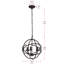 Lustre en forme de globe à 3 lumières Healdton-470826936