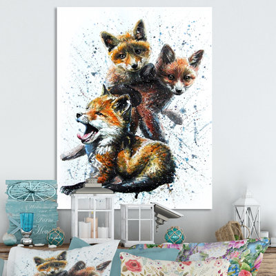 Petits renards - peinture