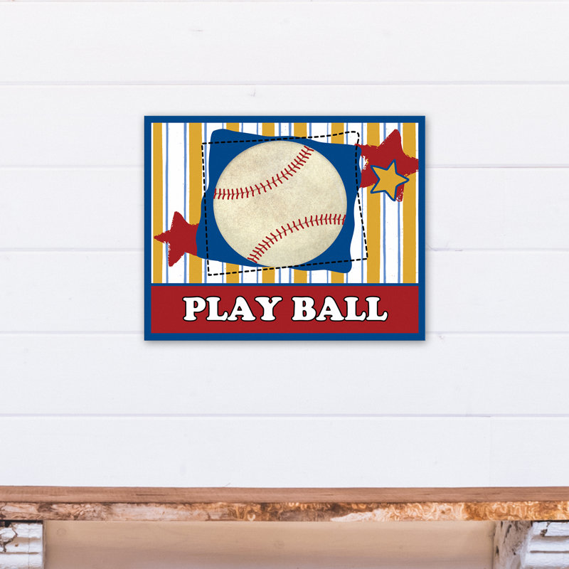 Art sur toile play ball Wagaman, H 16 po x l 20 po x P 1,25 po