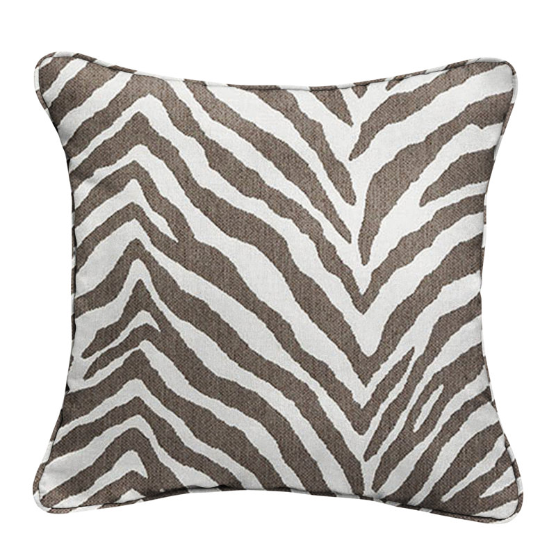 Animal Print Sunbrella® Outdoor Throw Pillow, 18" H x 18" W