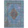 Machine Washable Indoor/Outdoor Xhevrie Blue Rug