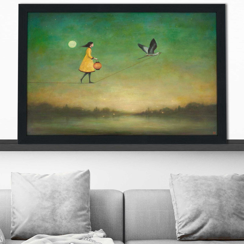 Blue Moon Expedition par - Peinture, Cadre espresso, H 33,5 po x l 49,5 po x P 1 po