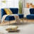 Euclid 47" Velvet 2-Seat Armless Loveseat-891959008