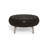 Round Outdoor Wicker Coffee Table with Tempered Glass Top - 34" Diameter-649644528