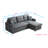 Cidalino 83" W Upholstered Sleeper Sofa with Storage Chaise and 2 Cup Holders-122444084