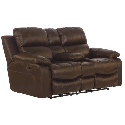 Causeuse inclinable en cuir 79 po Zunaira